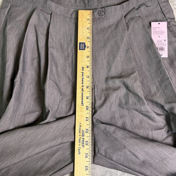 NWT Wild Fable Wide Leg Trouser Pants Womens Large Gray High Waisted Elevated - Picture 7 of 9